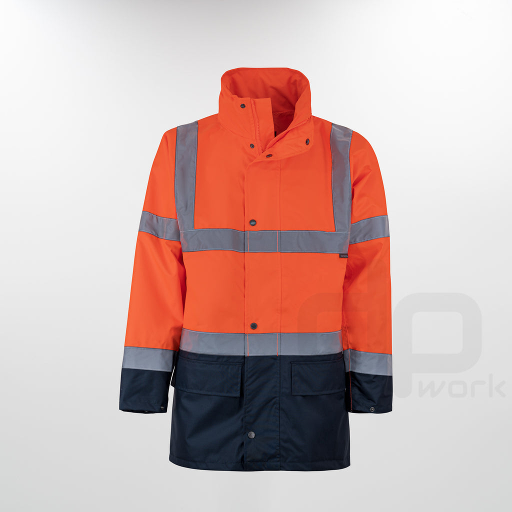 PORTWEST ESSENTIAL HI-VIS TWO-TONE 5-IN-1 WORK JACKET