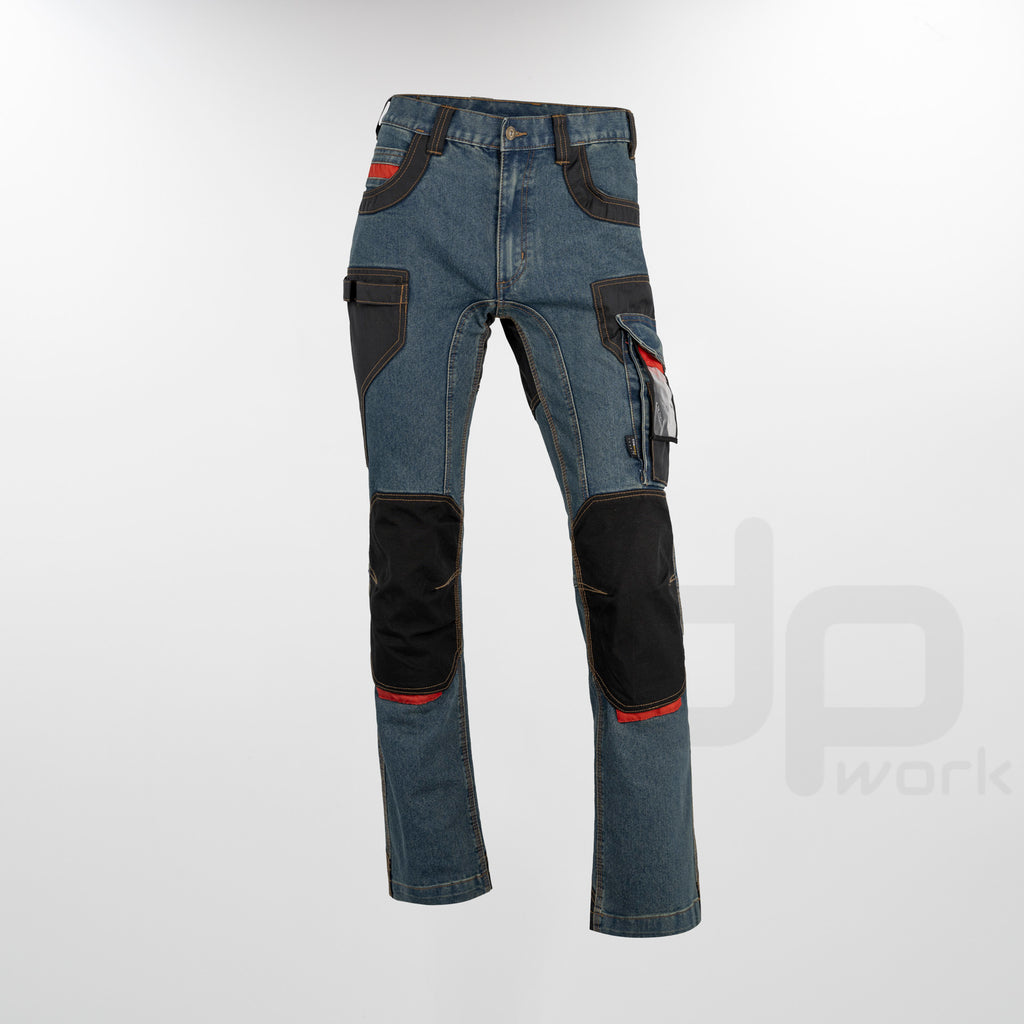 U-POWER PLATINUM BUTTOM WORK JEANS